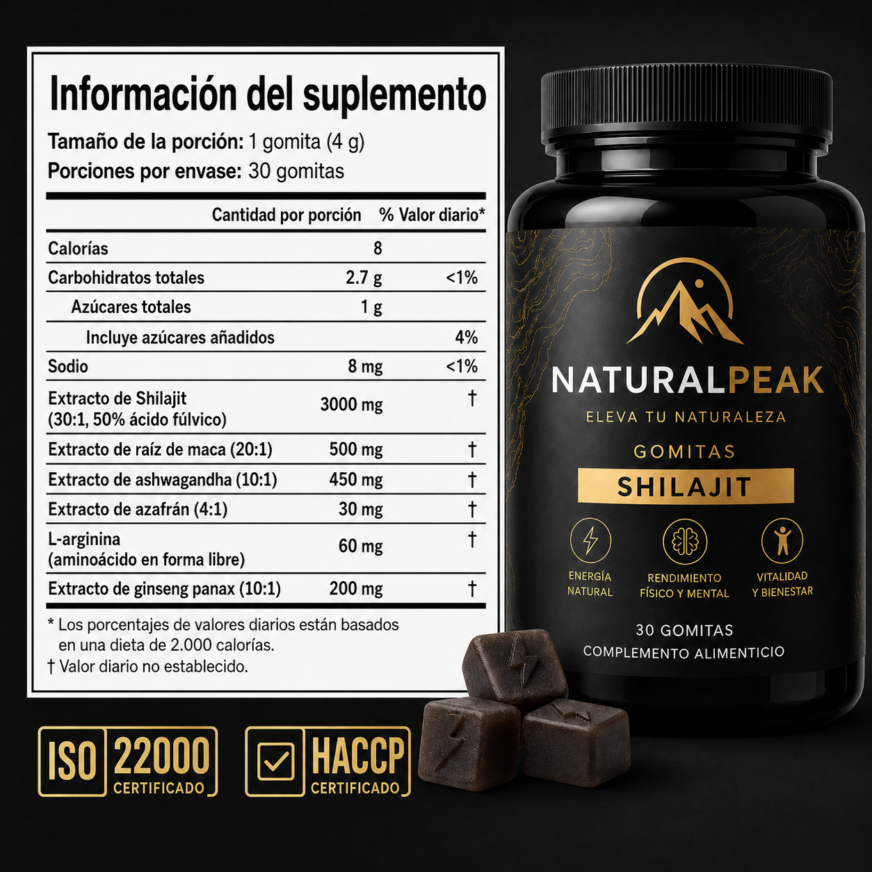 NATURALPEAK | Gomitas para mejorar el rendimiento