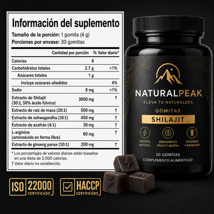 NATURALPEAK | Gomitas para mejorar el rendimiento
